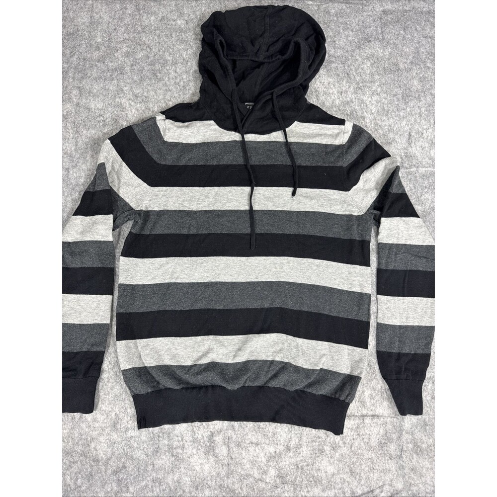 Express men's hoodie S gray And Black lightweight soft H066
